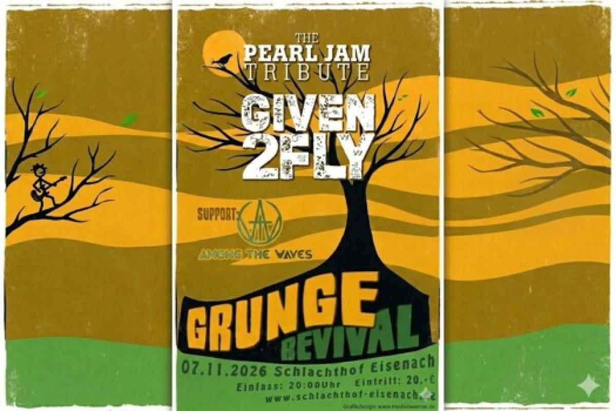Bild zur Veranstaltung: Grungerevival mit Given to Fly und Among The Waves