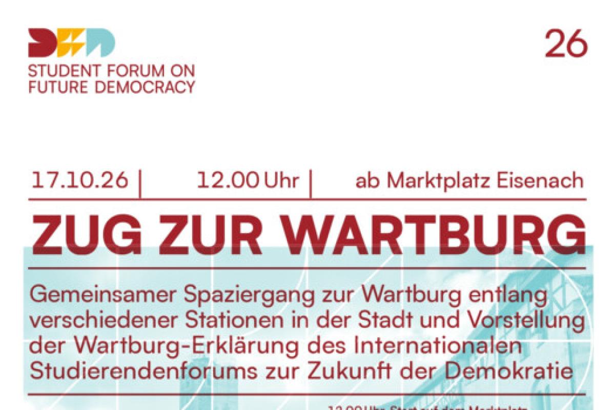 Bild zur Veranstaltung: Wartburg-Fest der Demokratie: Zug zur Wartburg