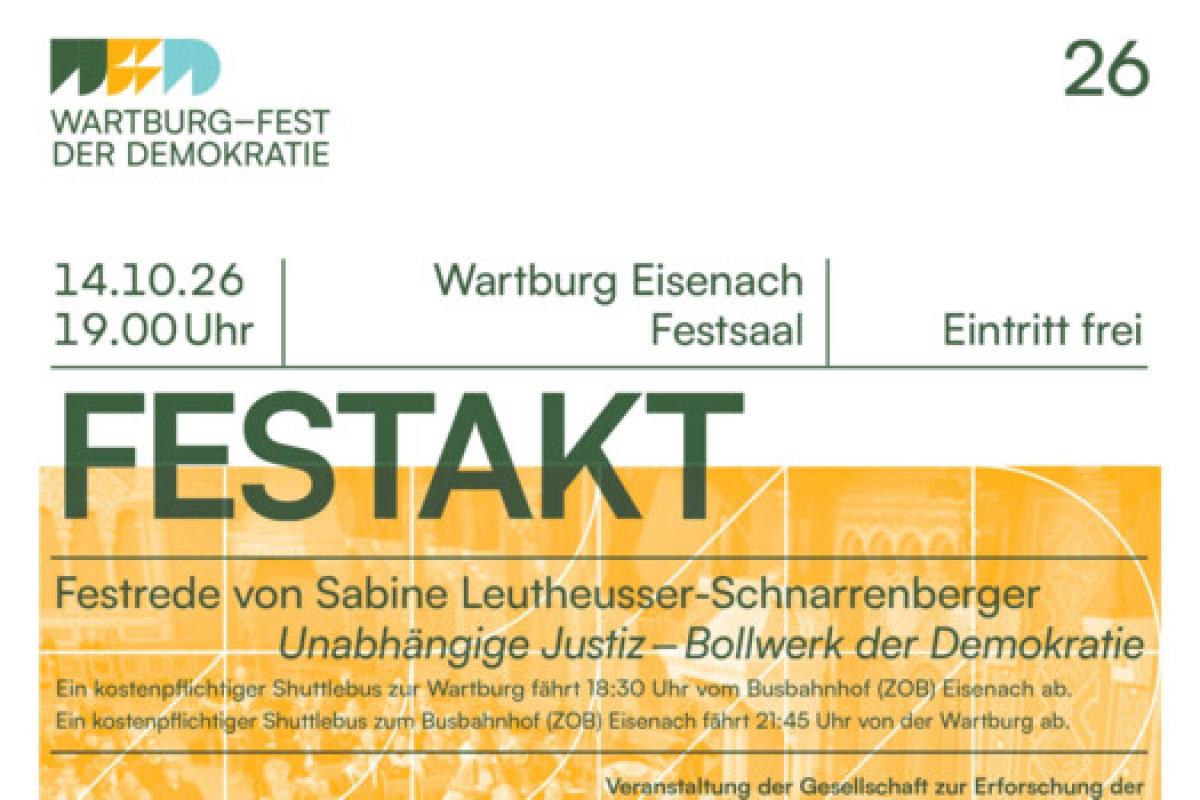Bild zur Veranstaltung: Wartburg-Fest der Demokratie: Festakt 